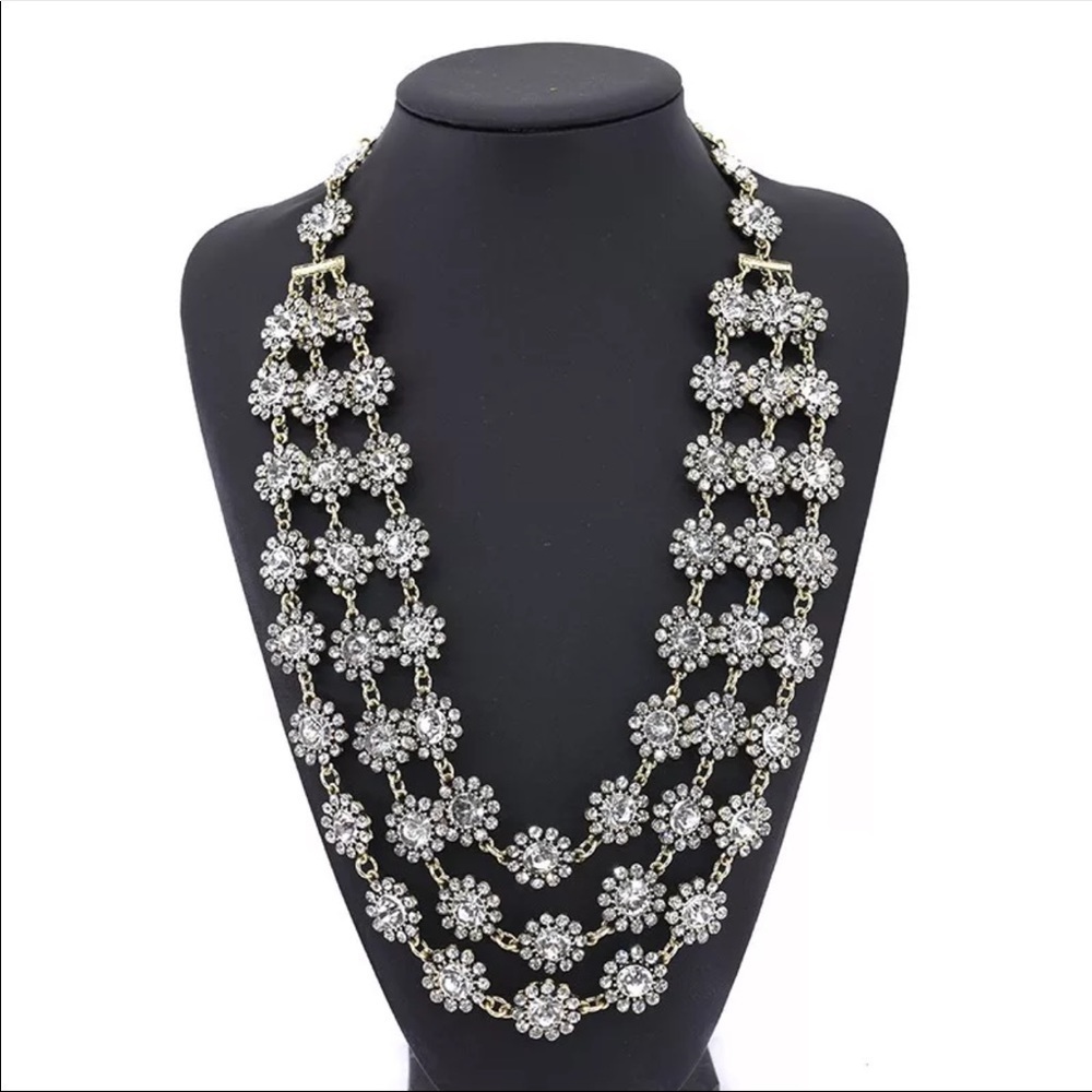 Layered Bohemian Bronze Statement Necklace